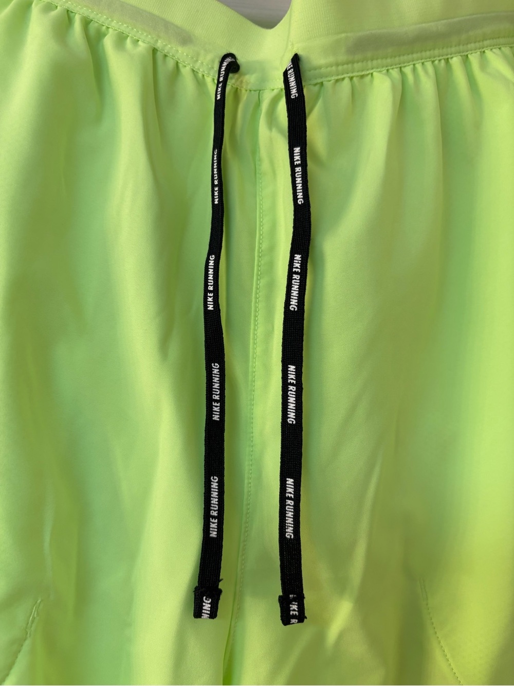 Nike Women's Neon Yellow Dri-FIT Running Shorts - Picture 3 of 6